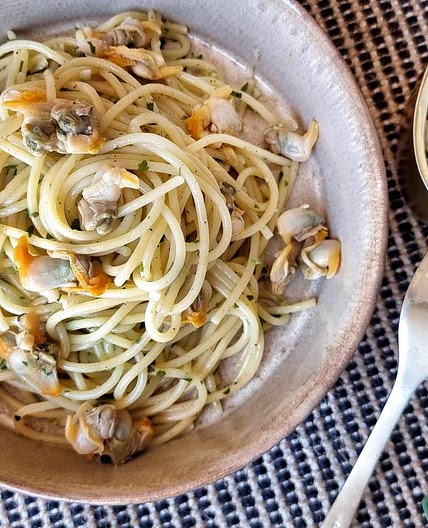 pasta con berberechos