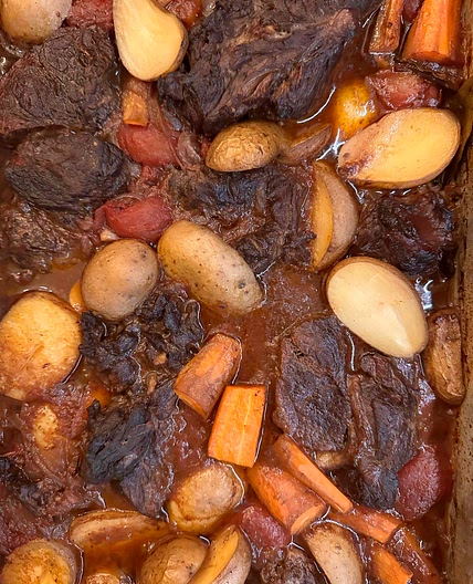 Wine braised pot roast