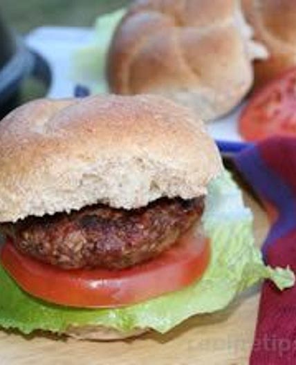 Grilled Beef and Pork Burgers Recipe