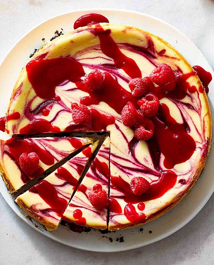 White Chocolate Raspberry Cheesecake