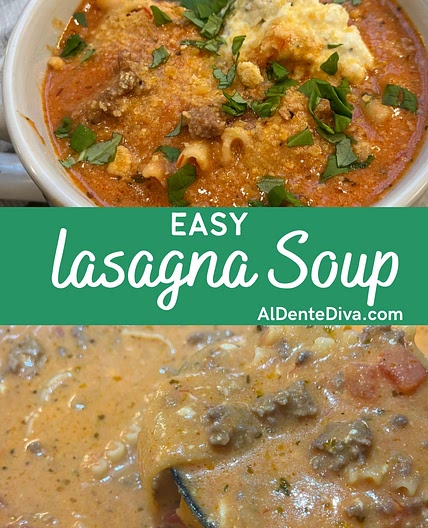 Easy Lasagna Soup