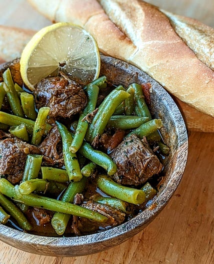 Loubia Khadra- String Beans and Beef Dish