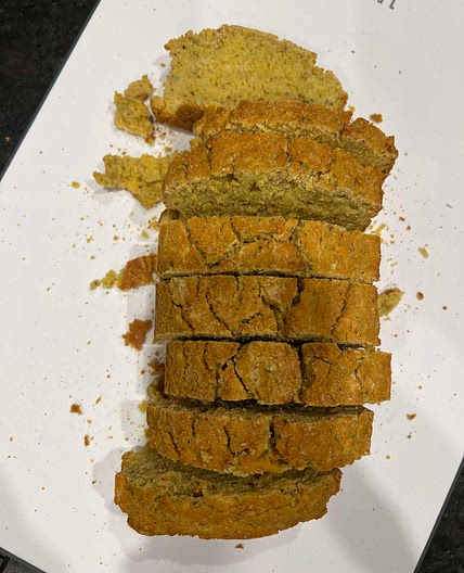 Cornbread with chia seeds 