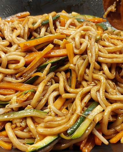 Thai udon alle verdure