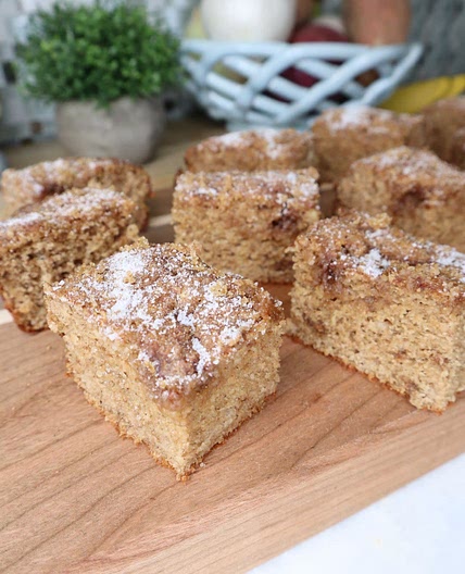 Cinnamon Streusel Protein Cake