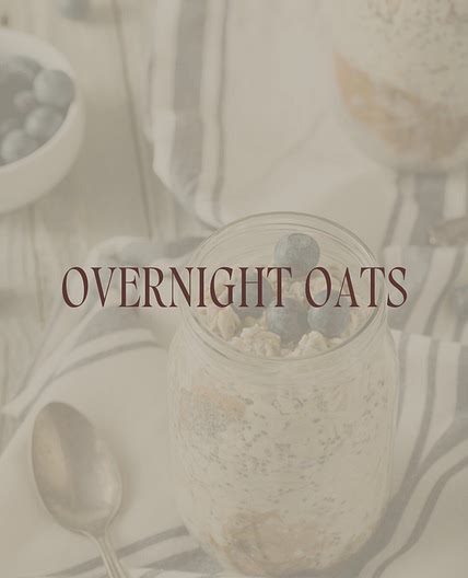 Overnight Oats — Neu by Nicole