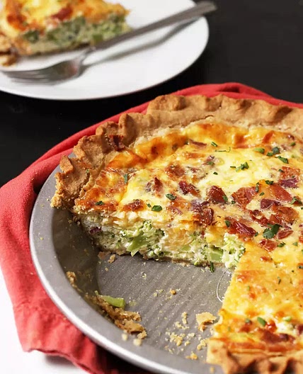 Quiche brocoli bacon