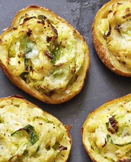 Food special: Twice-baked bubble and squeak jacket potatoes