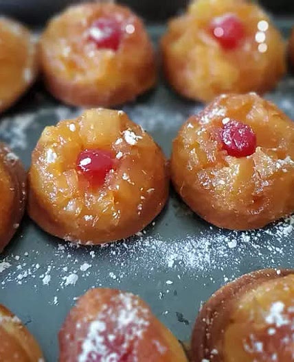 Pineapple Upside Down Cupcakes 