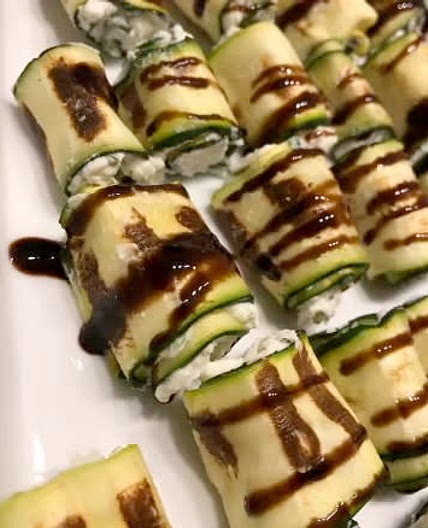 Involtini di zucchina e robiola