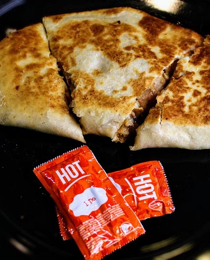 Copycat Taco Bell Chicken Quesadilla — Buzzed Eats