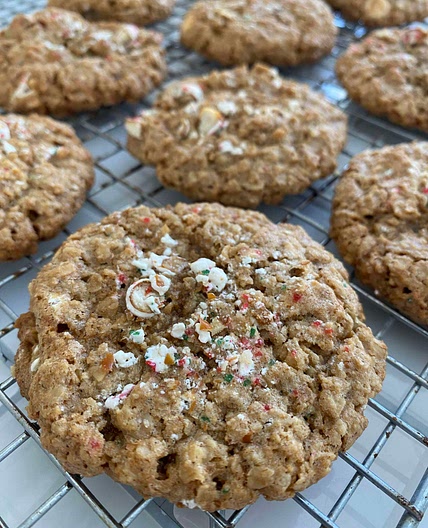 WIC Approved Chocolate Pretzel Oatmeal Cookies