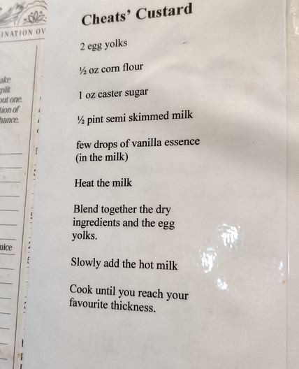 Cheat's Custard