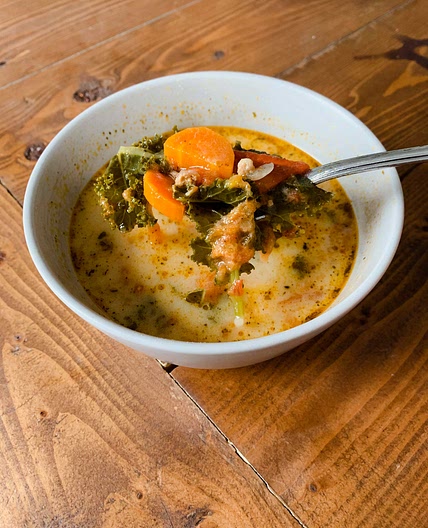 Creamy sausage & tomato soup (instant pot)