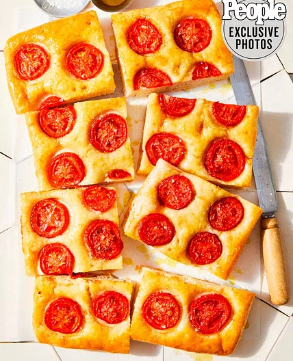 Focaccia Pugliese with Tomatoes & Garlic