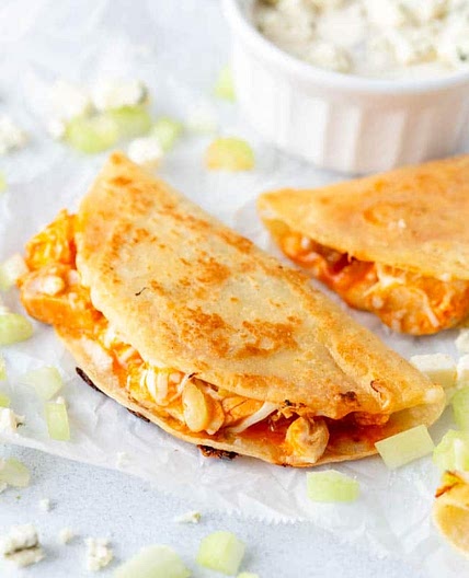 Fried Buffalo Chicken Tacos