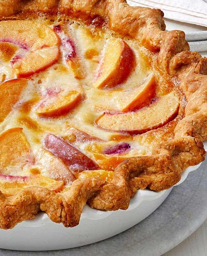 Peach Custard Pie