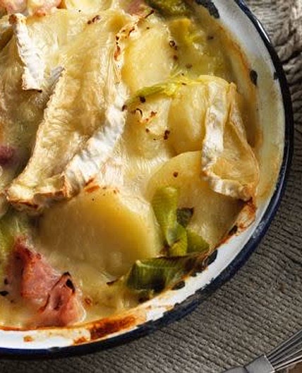 Ham, Leek and Camembert Grill 
