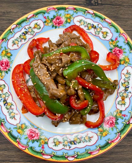 Shredded Beef and Peppers