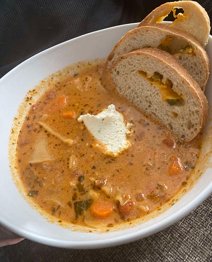Lasagna soup