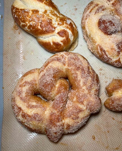 Cinnamon Sugar Soft Pretzels 