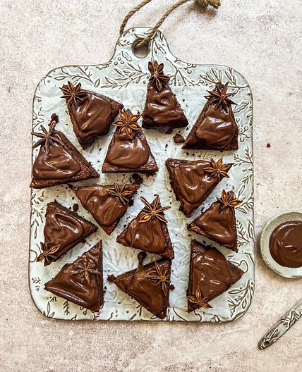 Christmas Tree Brownies
