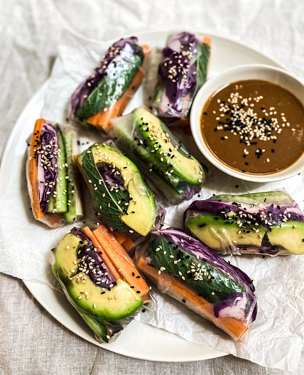 Rice Paper Rolls & Satay Sauce
