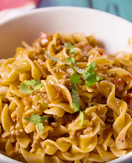 Cheesy Taco Noodles
