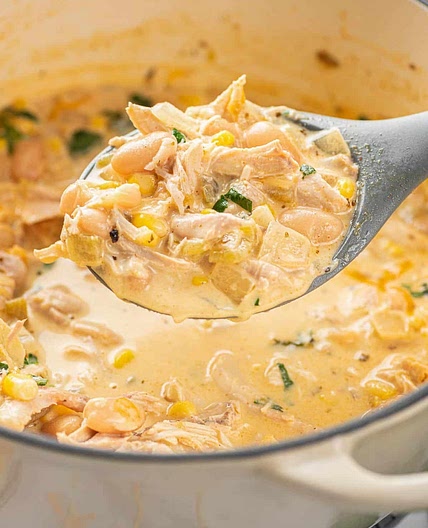 Creamy white chicken chili