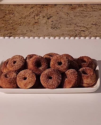 Mini cinnamon sugar donuts
