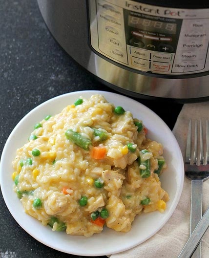Instant Pot Cheesey Chicken and Rice