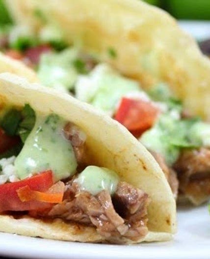 Copycat Cafe Rio Shredded Beef Tacos