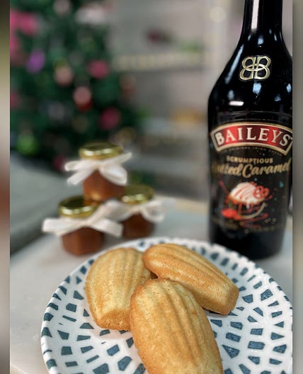 Dee's Baileys Madeleines with Baileys Salted Caramel