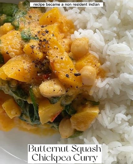 Butternut Squash Chickpea Curry 