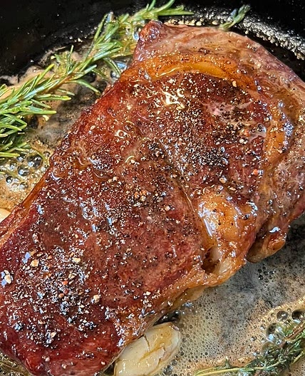 Reverse Sear Ribeye Steak