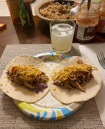 Tequila Lime Braised Turkey Tacos
