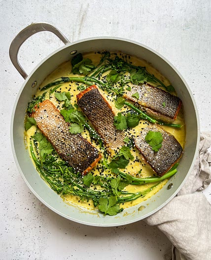 Creamy Coconut Miso Salmon