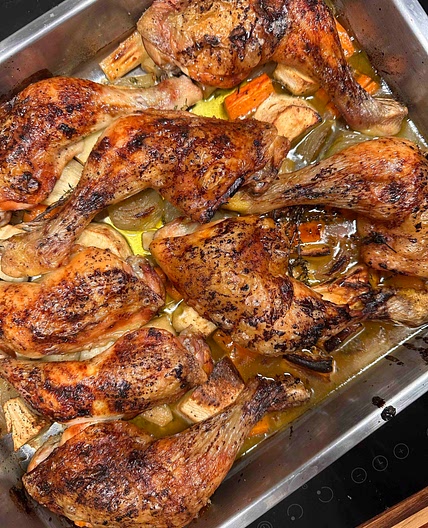 Chicken with thyme and honey 