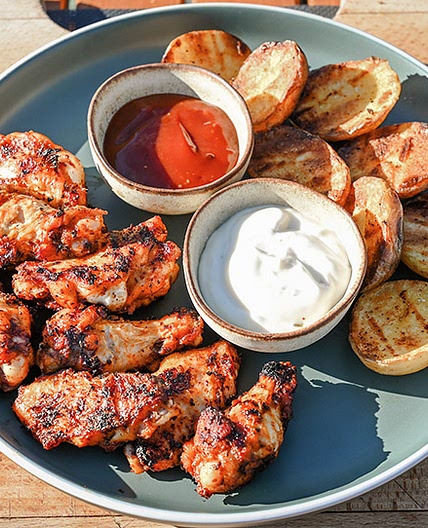 Marinated Chicken Wings On The Grill