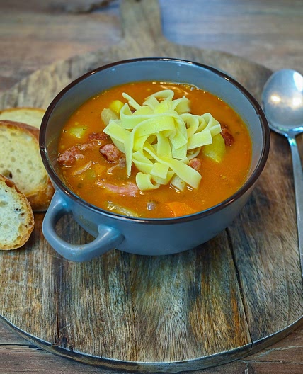 Bean Soup With Vegetables And Pork Ribs