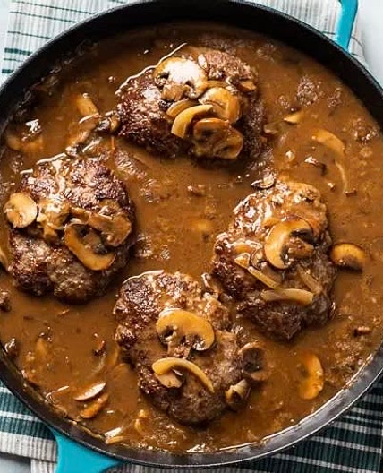 Salisbury Pumpkin n Lentil steak