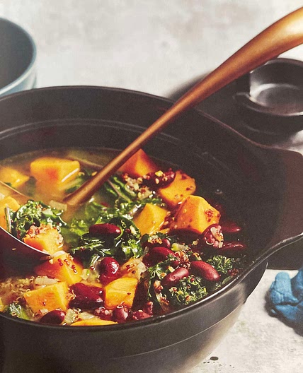 Sweet Potato Quinoa Stew with Kidney Beans