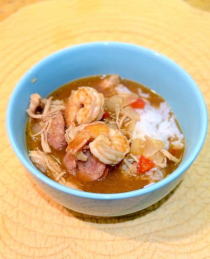 Chicken, Sausage, and Shrimp Gumbo