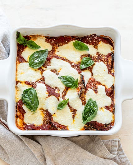 Gluten Free Baked Eggplant Parmesan