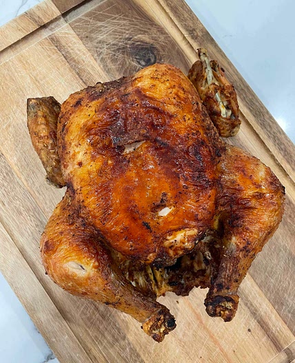 Air fryer rotisserie chicken 