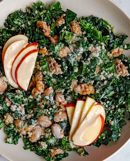 Kale Quinoa Salad with White Beans