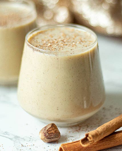 Oat Milk Eggnog - Non Dairy Eggnog Recipe