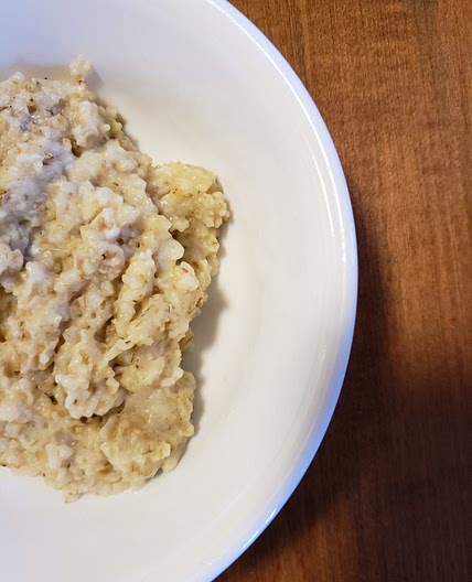 Oatmeal and eggs