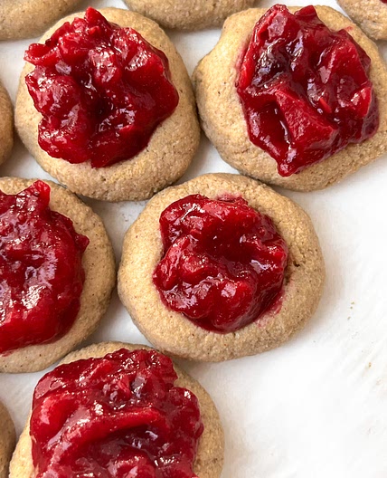 Cranberry Apple Thumbprint Cookies