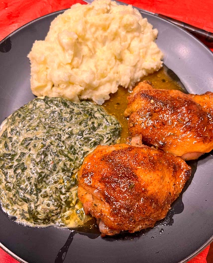 Lemon Pepper Garlic Chicken Thighs